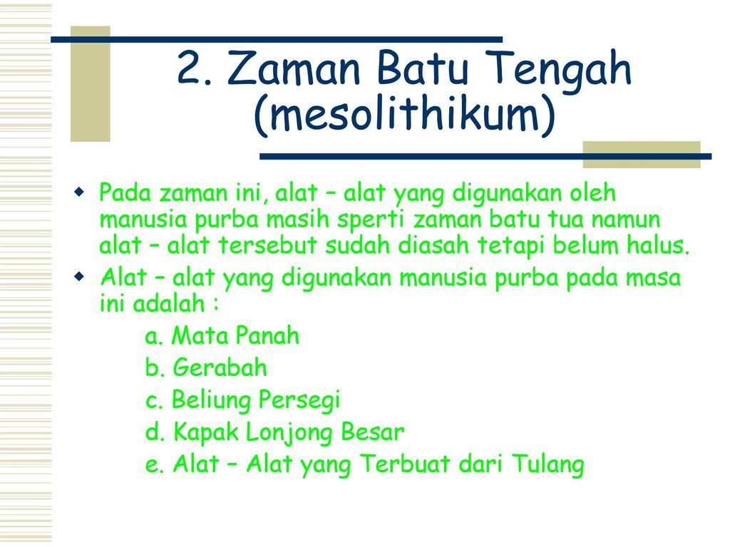 Peralatan Rumah Tangga Pada Zaman Batu